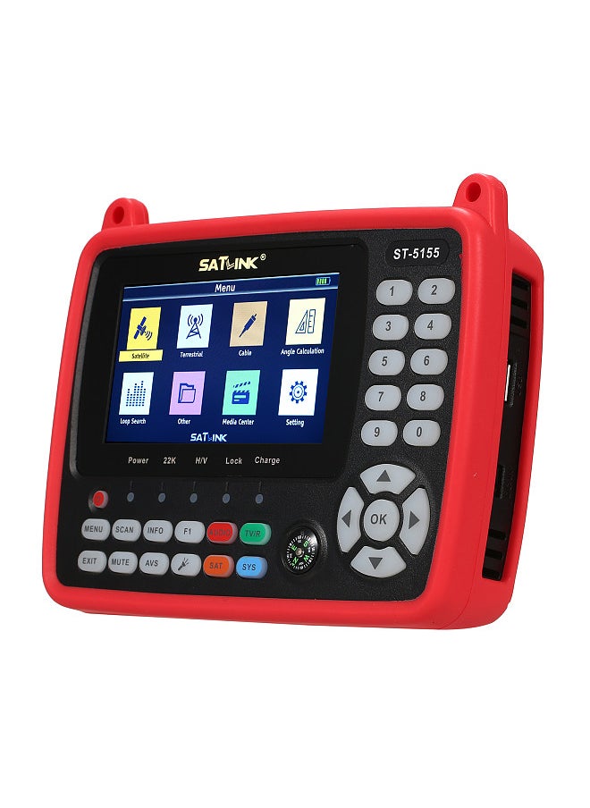 Generic - Digital Satellite Finder Meter DVB-S/S2/T/T2/C Combo Meter Portable Satellite TV Signal Finder 2600mAh Rechargeable Digital Handheld Signal Meter - Image 1