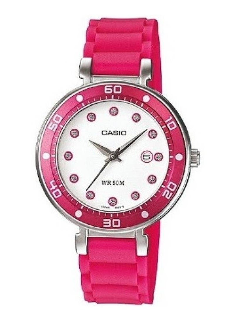 CASIO Quartz Analog Resin Band Watch LTP-1329-4E