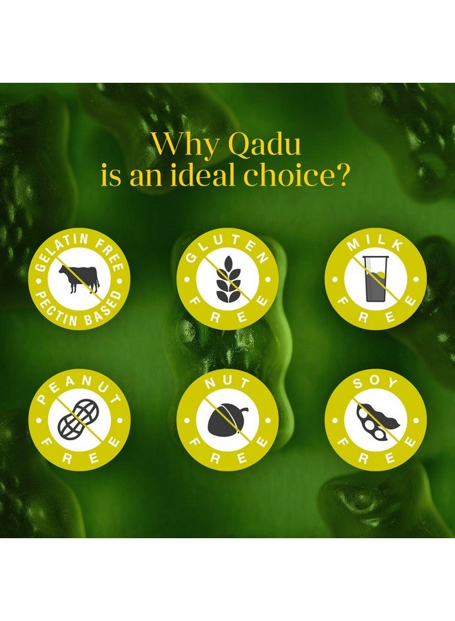 QAADU Kids Calcium & Vitamin D Gummies For Healthy Bones, Stronger Teeth, And Growth, Vegan, Delicious Mango & Strawberry Flavor, 60 Chewable Gummies, Certified Vegan By The Vegan Society Of Uk - Image 4