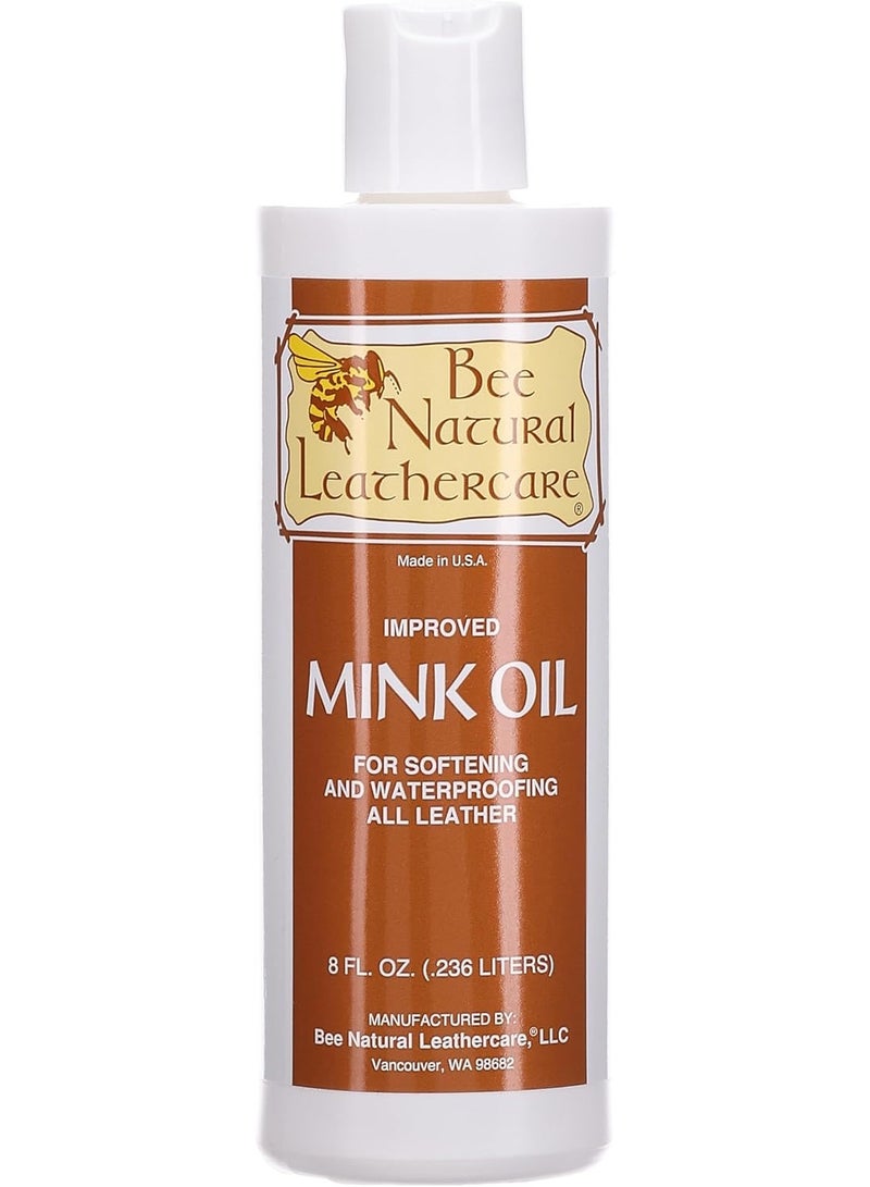 Bee Natural Mink Oil Clear, 8 oz