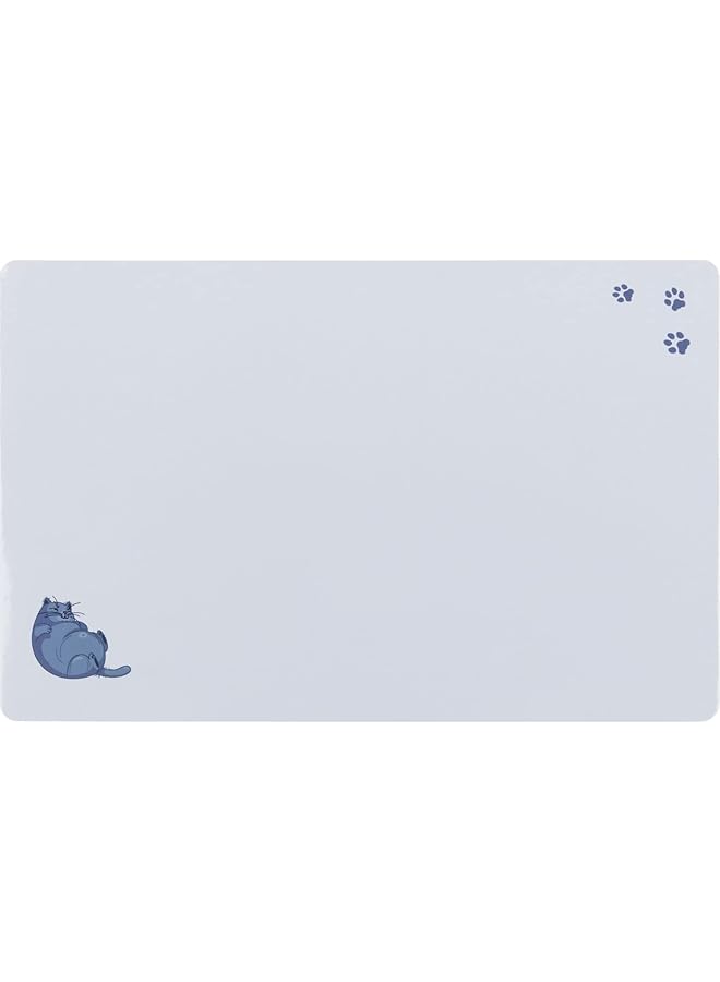 Trixie Place Mat Fat Cat/Paws 44 × 28 Cm Grey - Image 1