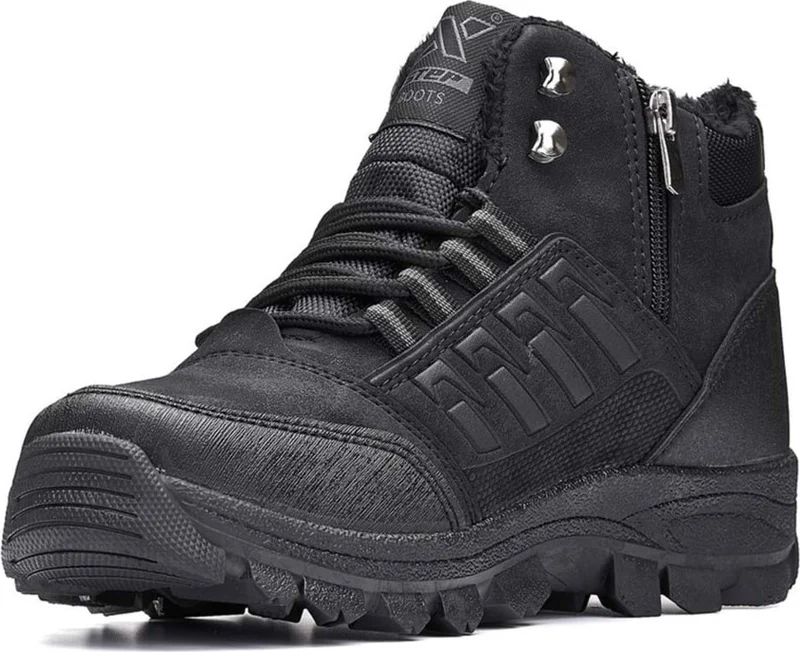 Moda Ayakkabı23 Fashion Shoes23 5203 Daily Black Men's Furry Boots