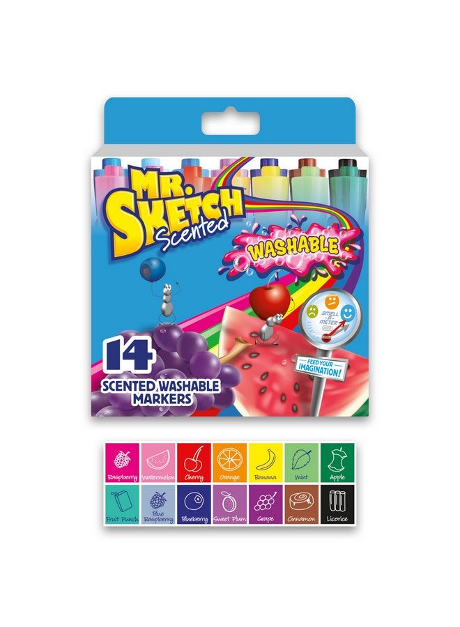 مستر.سكيتش ® أقلام تحديد معطرة، مجموعة متنوعة من 14 قلم - Image 1