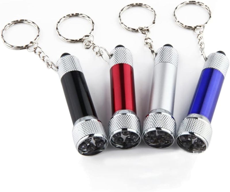 ميني 5 لمبة LED مصباح مفاتيح فائق السطوع - مصباح يدوي محمول للمشي لمسافات طويلة في الهواء الطوارئ - حجم جيب مضغوط لون عشوائي - Image 3