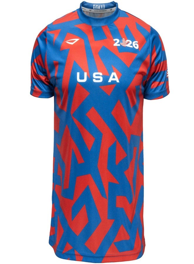 3N2 USA Fan Shirt – Breathable Lightweight Soccer Supporter Tee for Game Day, Training & Casual Wear (Unisex) - Medium - Image 1