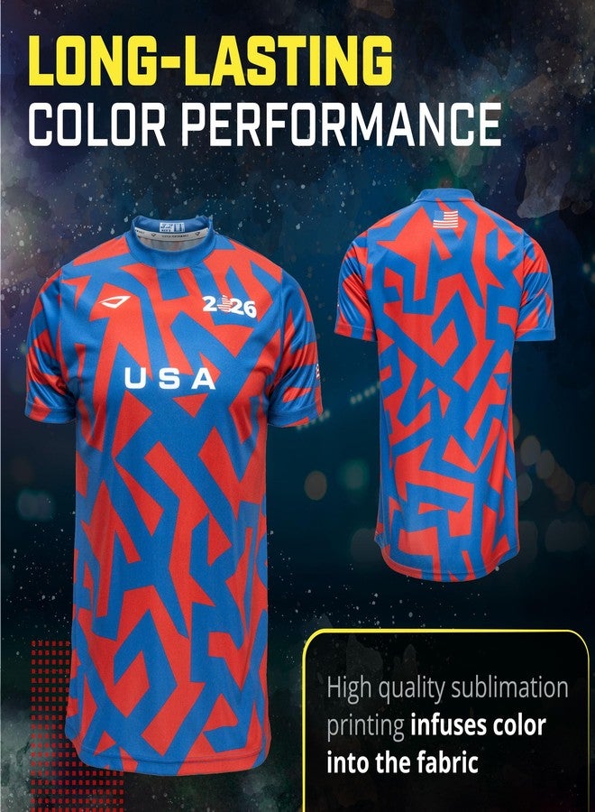 3N2 USA Fan Shirt – Breathable Lightweight Soccer Supporter Tee for Game Day, Training & Casual Wear (Unisex) - Medium - Image 3