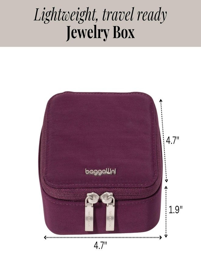 باجاليني علبة مجوهرات للسفر - خفيفة الوزن، أبعادها 4.7 بوصة × 4.7 بوصة × 1.9 بوصة - Image 3