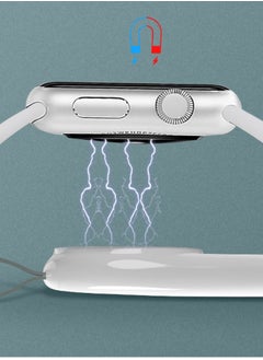 Y&D Watch Charger for Apple Series Magnetic Wireless Compact Portable USB Fast Compatible with iWatch 6/Se/5/4/3/2/1(White)  - Image 4
