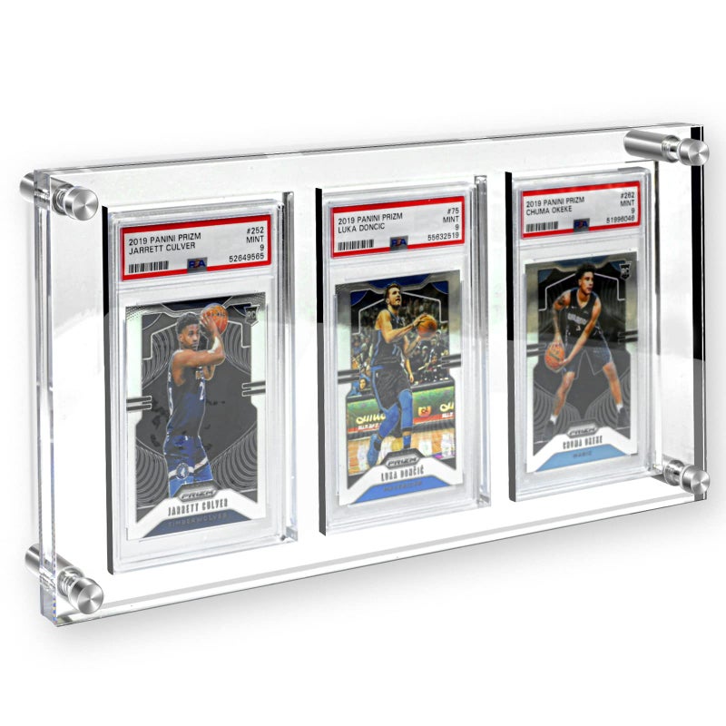 tutata tutata Trading Card Frame PSA Trading Card Display Acrylic Frame for Wall PSA Holder Graded Sports Card Display Clear