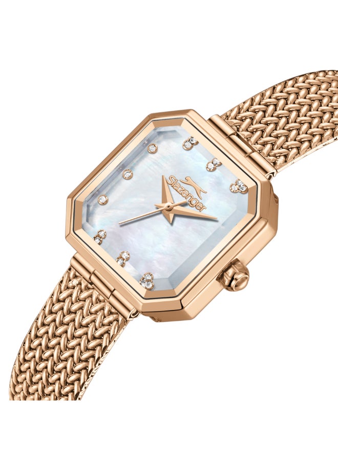 سلازنجر ساعة يد نسائية شبكية بعقارب .... -  مم - Image 5