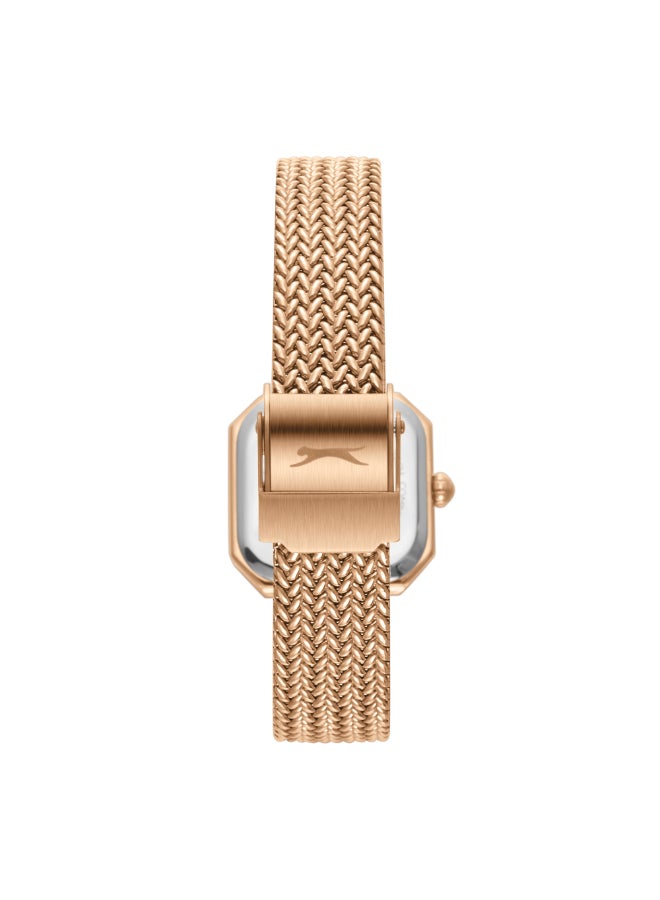 سلازنجر ساعة يد نسائية شبكية بعقارب .... -  مم - Image 4