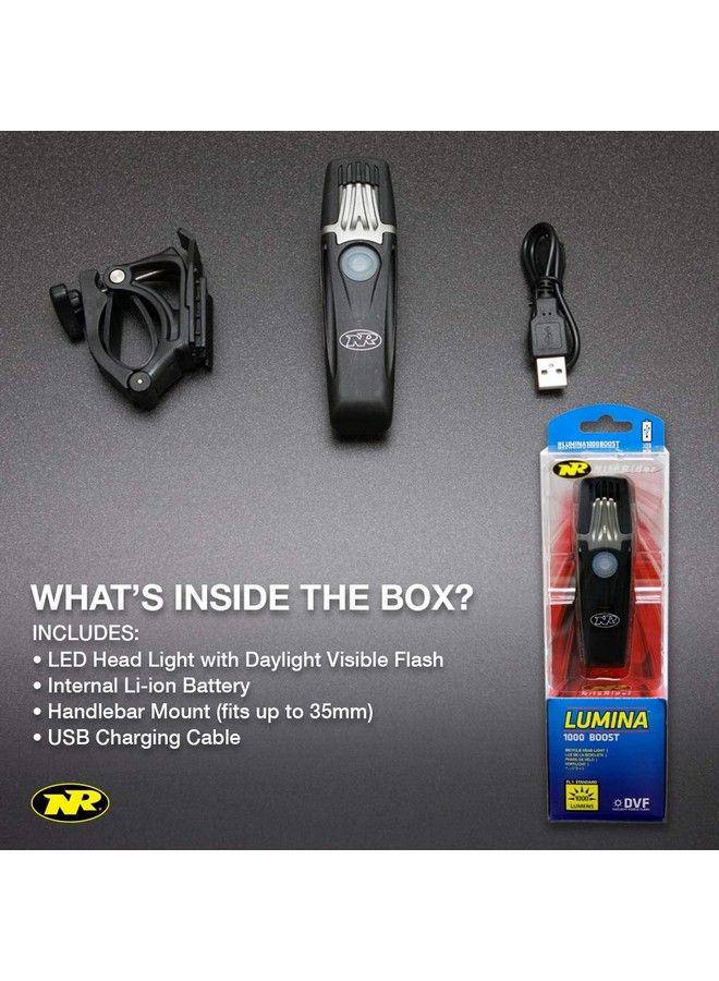 NiteRider Lumina 1000 Boost Usb Rechargeable Bike Light Powerful Lumens Bicycle Headlight Led Front Light Easy To Install For Men Women Road Mountain Adventure Commuter Cycling Safety Flashlight - Image 5
