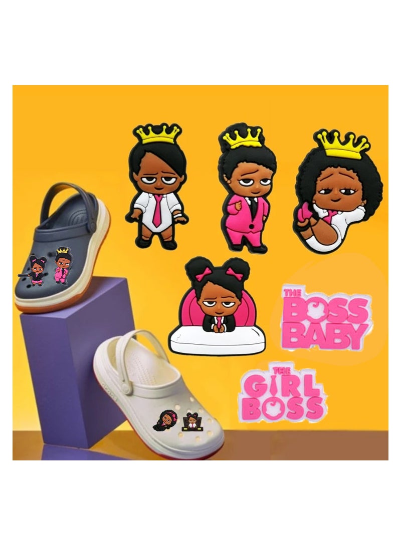 KASTWAVE Shoe Decoration Charms 21Pcs Decorations PVC Shoes Charm for Croc Pins Clog Shoe Charms lovely Accessories for Shoes, Croc Shoes Charms Girl Pink Decoration, Gift for Birthday Party Favors Supplies - Image 4