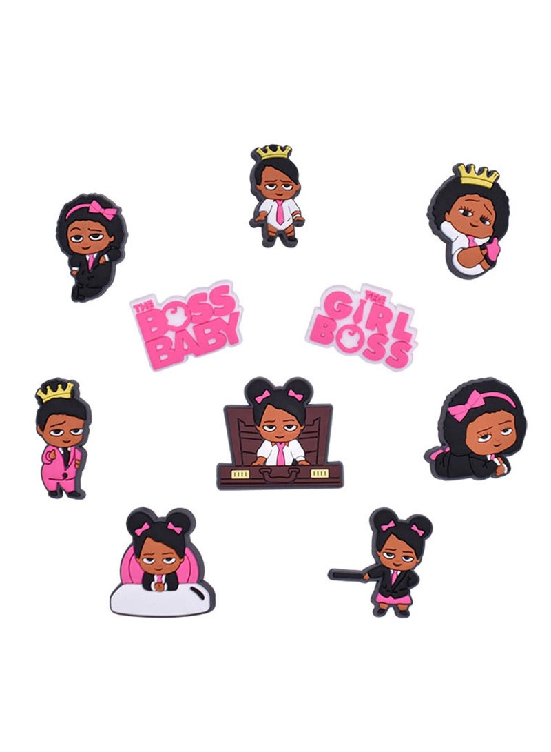 KASTWAVE Shoe Decoration Charms 21Pcs Decorations PVC Shoes Charm for Croc Pins Clog Shoe Charms lovely Accessories for Shoes, Croc Shoes Charms Girl Pink Decoration, Gift for Birthday Party Favors Supplies - Image 5