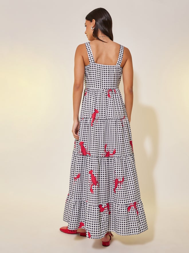 Take Two Lobster Gingham Dress  - Image 5