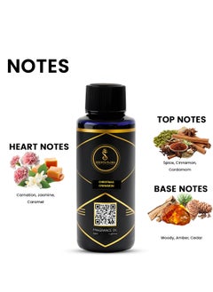 Scenta Flora CHRISTMAS CINNAMON - Diffuser Aroma Oil | A Vibrant Blend of Spicy, Floral, and Woody Notes | Aroma Oil for a Refreshing Atmosphere - Aromatherapy (50ml)  - Image 3