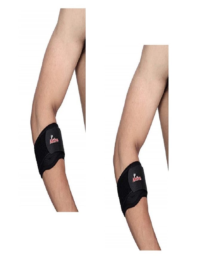 Aktive Support 524 Tennis Elbow Support - Free Size (Black) - Image 1