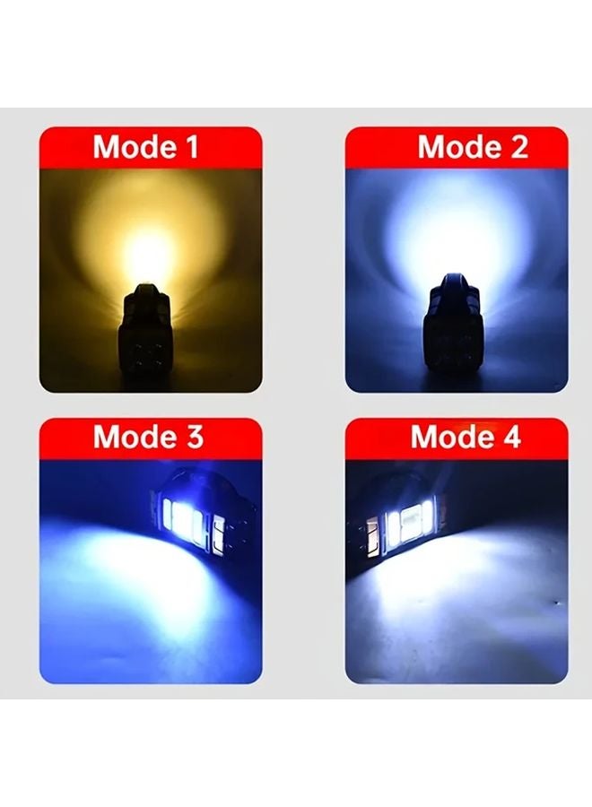 Silvery LED Flashlight Super Bright Solar USB Charging 1500mAh Outdoor Camping Emergency Light - Image 5