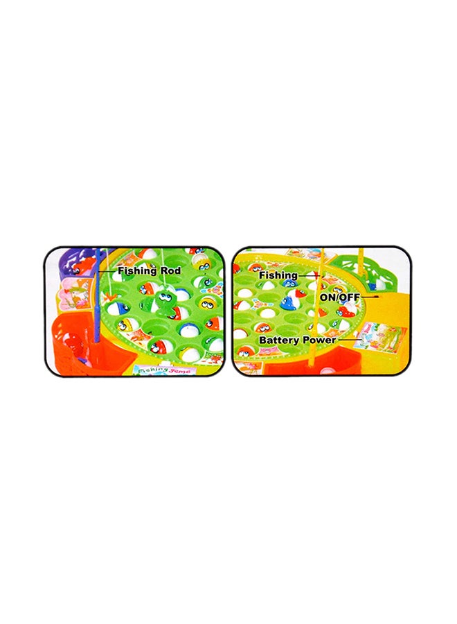 ATE 45-Piece Colourful Fishing Toy Set With Rotating Fish and Sweet Melodies ‎34.54x33.02x4.57cm - Image 3