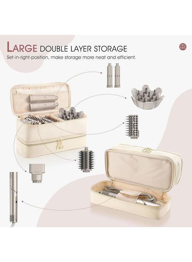 Golden Shark Flexstyle Portable Double Layer Makeup Organizer PU Bag For Adults - Image 3