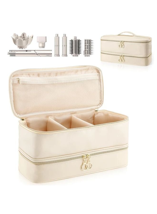 Golden Shark Flexstyle Portable Double Layer Makeup Organizer PU Bag For Adults - Image 1