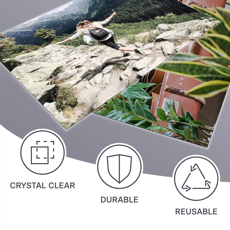 Jot  Mark 4x6 Photo Sleeves (200 Count) - Crystal Clear Archival Plastic Sleeves with Self Adhesive Resealable Flap - Picture Protector - Image 4