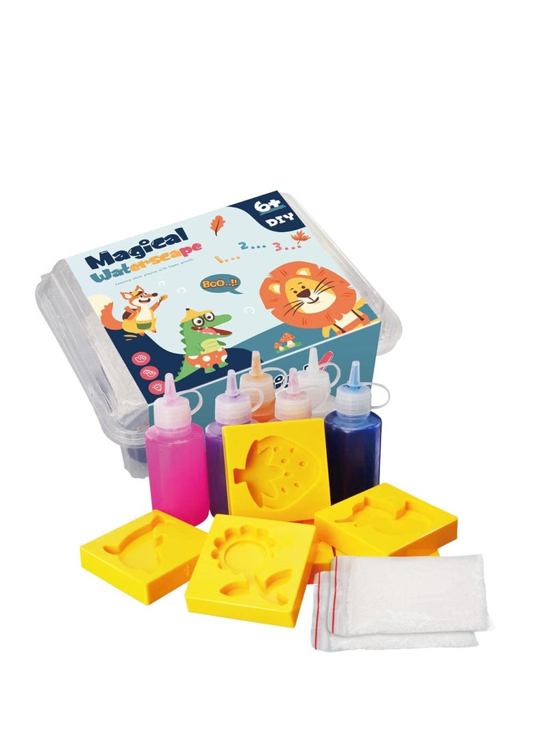 Tozier Faux Agua Beads Set - Creative 3D Aquatic Animals Magic Colorful Gel - Image 1