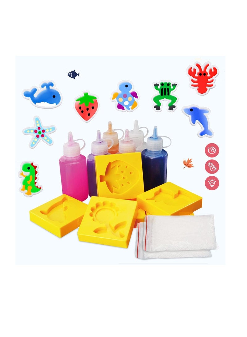 Tozier Faux Agua Beads Set - Creative 3D Aquatic Animals Magic Colorful Gel - Image 2