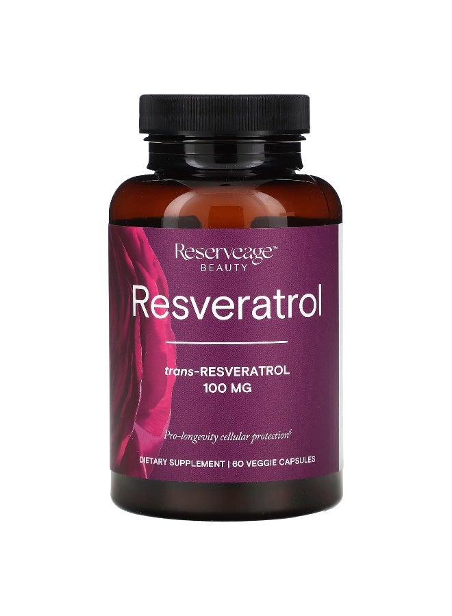Reserveage Beauty Reserveage Beauty, Resveratrol, 100 mg, 60 Veggie Capsules  - Image 3
