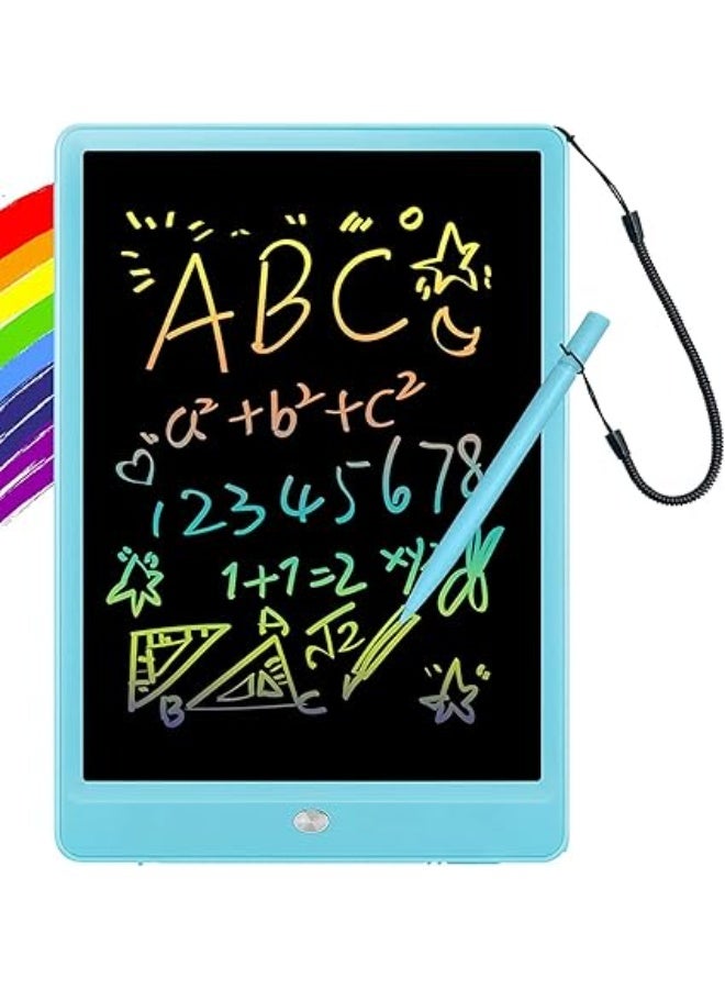 لوحة كتابة LCD ملونة – لوحة رسم تعليمية للأولاد والبنات، لوحة رسم قابلة لإعادة الاستخدام للأطفال، لوحة كتابة رقمية قابلة للمسح للتعلم والمرح - Image 1