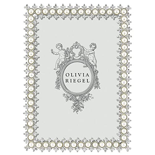 Olivia Riegel Crystal & Pearl 5" x 7" Frame - Image 1