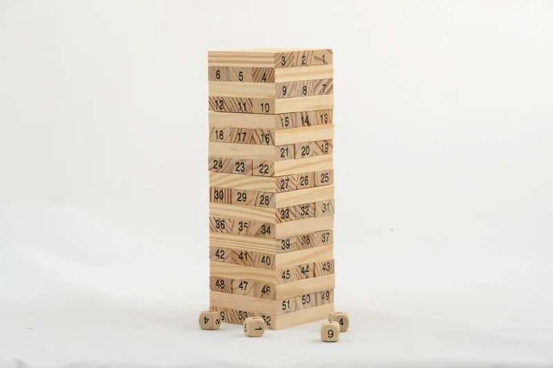 Evdeki Çarşı Home Bazaar Wooden Balance Game 54 Pieces