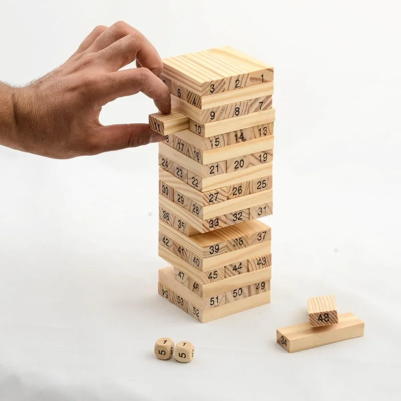 Evdeki Çarşı Home Bazaar Wooden Balance Game 54 Pieces