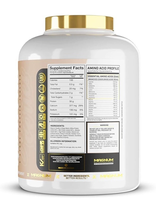 Magnum Nutraceuticals - Quattro Vanilla Shake Series - 4.5lb - Whey Protein - Image 4