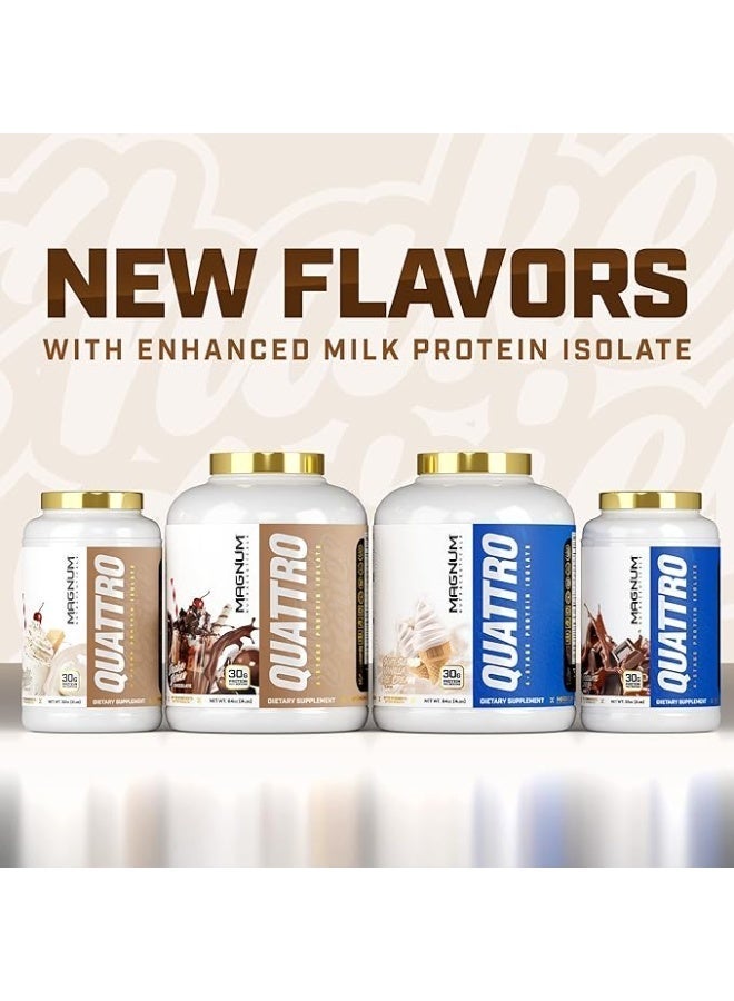 Magnum Nutraceuticals - Quattro Vanilla Shake Series - 4.5lb - Whey Protein - Image 2