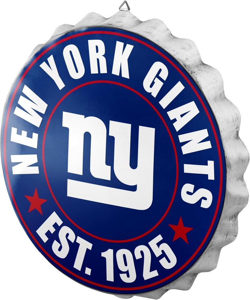 FOCO NFL Team Logo Metal Hanging Wall Bottle Cap Sign - Image 2