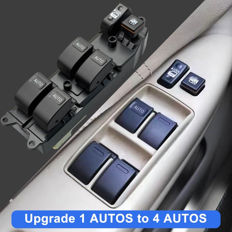 BELGEMAY Driver-Side Window Switch - 84820-12480/12460/0F040/02150 - Fits 02-15 Toyota Corolla EX/Prius/RAV4/Camry/Sienna/Fortuner (One-Touch, White LED) - W/Tool, 1-Year Warrantyâ€‹ - Image 5