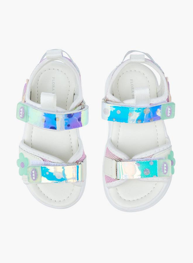 Flora Bella By Shoexpress Flora Bella Girls Light-Up Hook and Loop Strap Sandals - Image 2