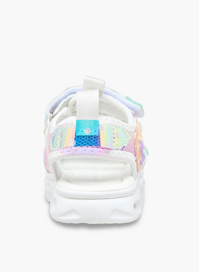 Flora Bella By Shoexpress Flora Bella Girls Light-Up Hook and Loop Strap Sandals - Image 4