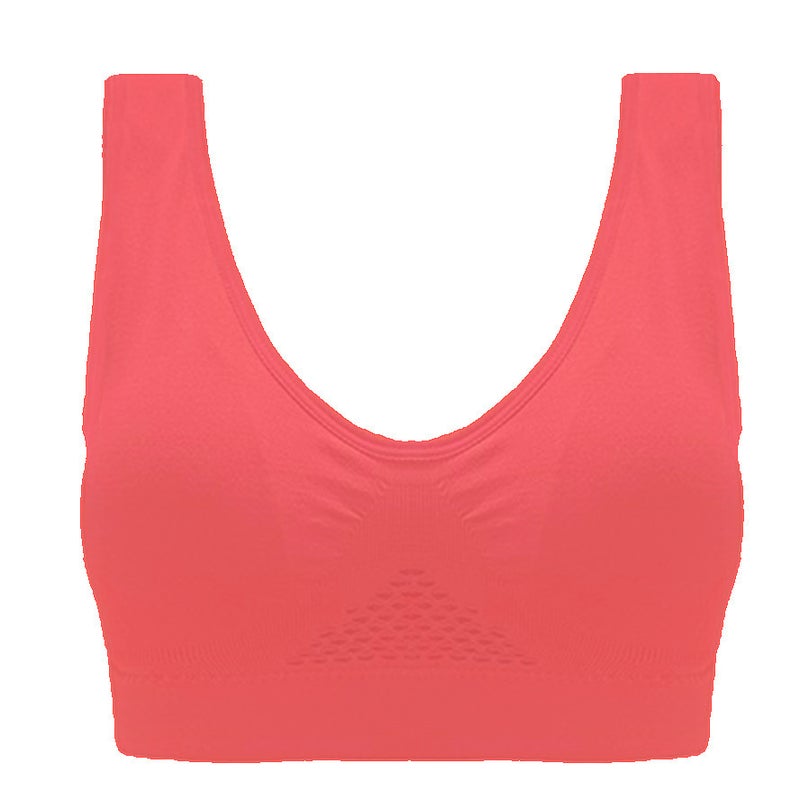 Front Cross Sports Bra Side Buckle No Steel Ring Underwear Adjustable Push-Up Lace Breathable Hole Yoga Running - Image 1