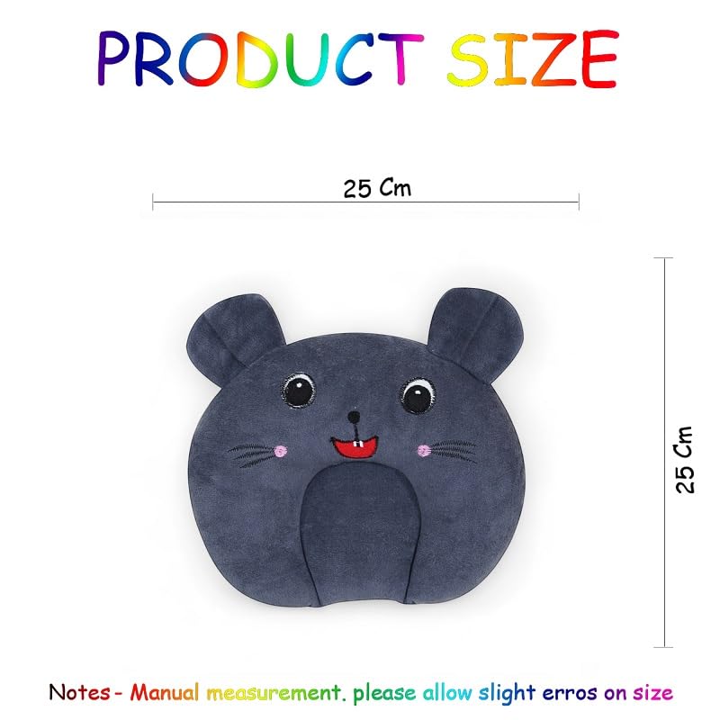 Sharma Clothing SHARMA CLOTHING Mustard Seeds Pillow Cotton Baby Head Shaping Takiya Detachable Mustard | Rai Seed Pouch for Easy Washing Feeding & Nursing Baby Neck Pillow for 0 to 12 Months Babies (Red) - Image 2
