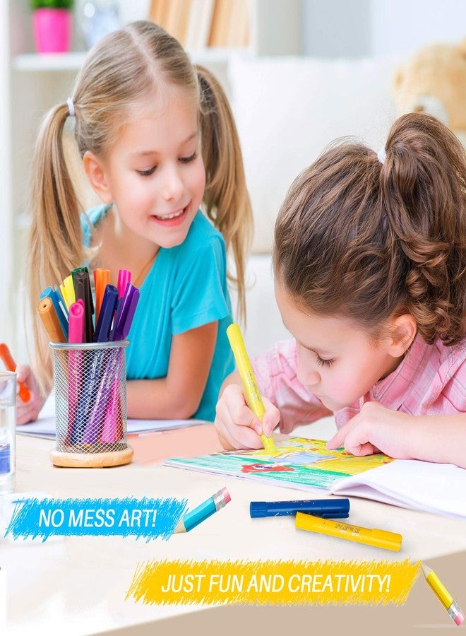 MayMoi Washable Tempera Paint Sticks | Non-Toxic, Quick Drying & No Mess Paint Sticks for Kids, Best Art Birthday Gifts for Kids (12 Colors) - Image 4