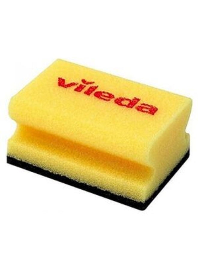 فيليدا إسفنجة غسيل الأطباق جليتزي 2+1 برومو، لون أخضر وأصفر، V022 - Image 2