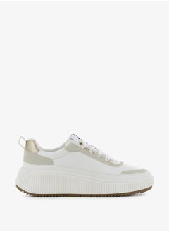 SJ Women's Panelled Lace-Up Sneakers  - Image 2