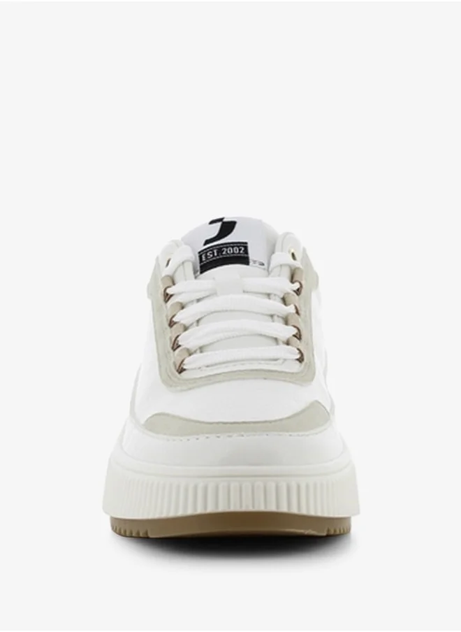 اس جي Women's Panelled Lace-Up Sneakers