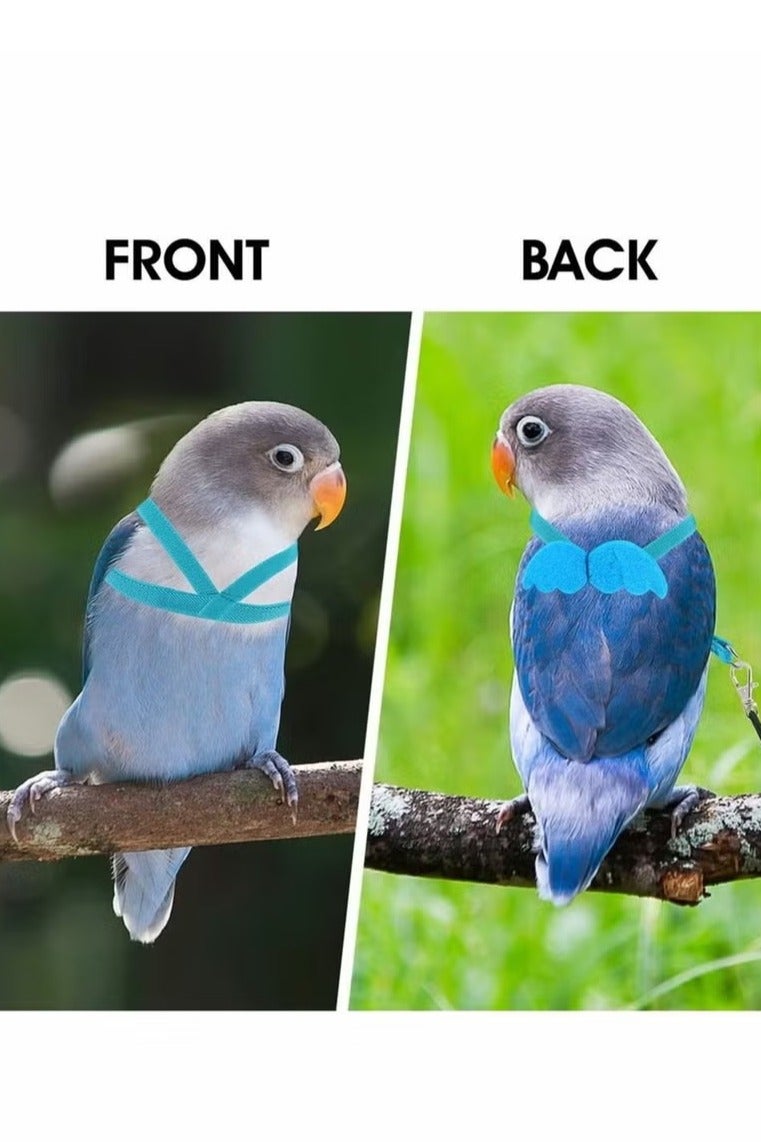 أخبار حزام تدريب الطيور، حبل طيران قابل للتعديل للببغاء حول العالم، أداة نزهة متينة، ألعاب تدريب خارجية للطيور، الببغاوات، الببغاوات الصغيرة، الببغاوات، الببغاوات، لوري، 1 رمادي - Image 3