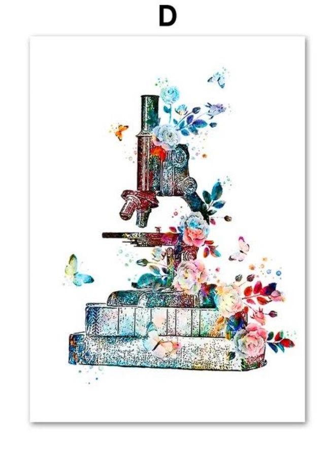 Abstract Watercolor Eye Anatomy Education Nordic Posters And Prints Wall Art Canvas Painting Medicine Pictures Doctor Room Decor - Image 1