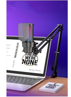 Furtey Gaming PC USB Microphone Podcast Condenser Mic with Boom Arm Pop Filter Mute Button for Streaming Twitch Online Chat RGB Computer Mic for PS4/5 PC Gamer Youtuber  - Image 4