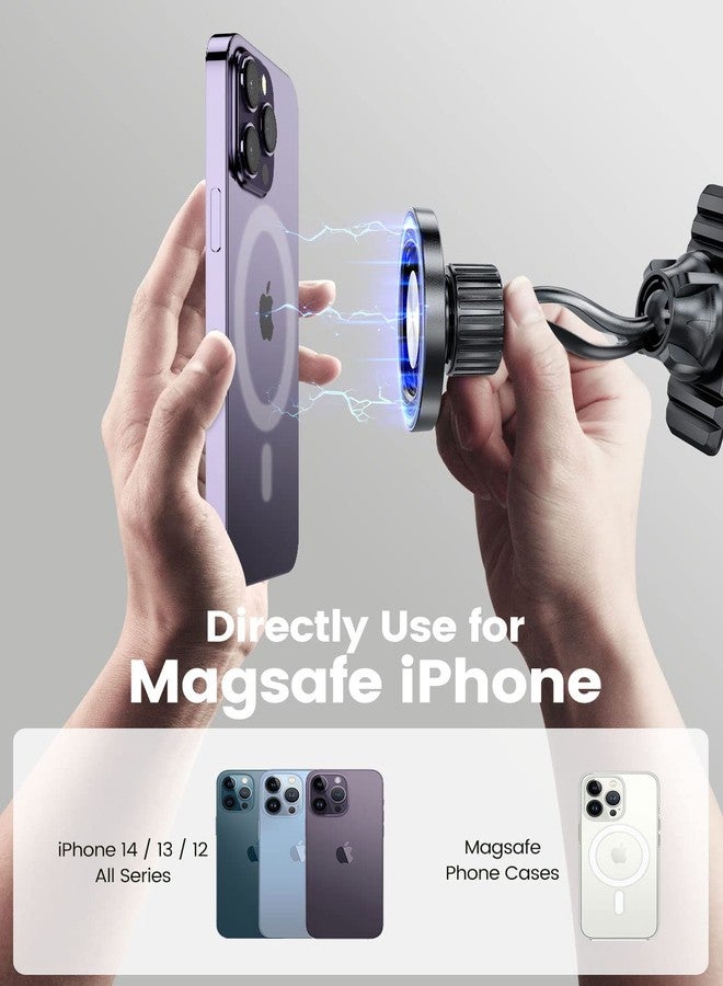 eSamcore Magnetic Phone Holder for Car, iPhone MagSafe Car Mount Strong Phone Magnet for Car Dashboard Cell Phone Holders for Your Car Fits Mag Safe iPhone 16/15/ 14/13 Pro Max Mini - Image 3