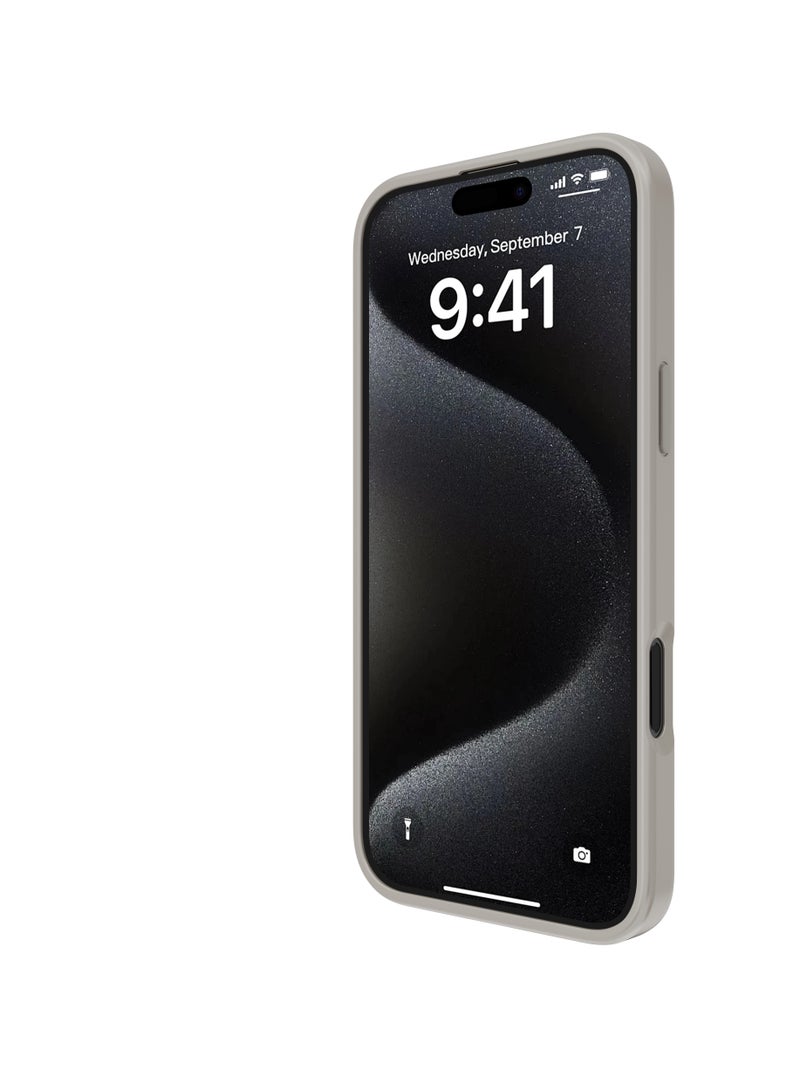 كيودوس غطاء TOUCH PURE SNAP لهاتف iPhone 16 Pro Max متوافق مع MagSafe، حماية ضد الصدمات بدرجة عسكرية حتى 3 أمتار، تصميم نحيف جدًا بمواد مزدوجة، شحن لاسلكي سلس، التيتانيوم الطبيعي - Image 5